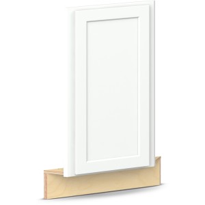 Reliabilt Parkstone II Reliabilt Parkstone II Brilliant White Corner Sink Front, 36-in - 641584 | Lowe's Pro Supply